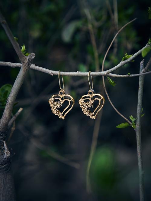 gold drop earring - 16360397 - Very Small Image - 1