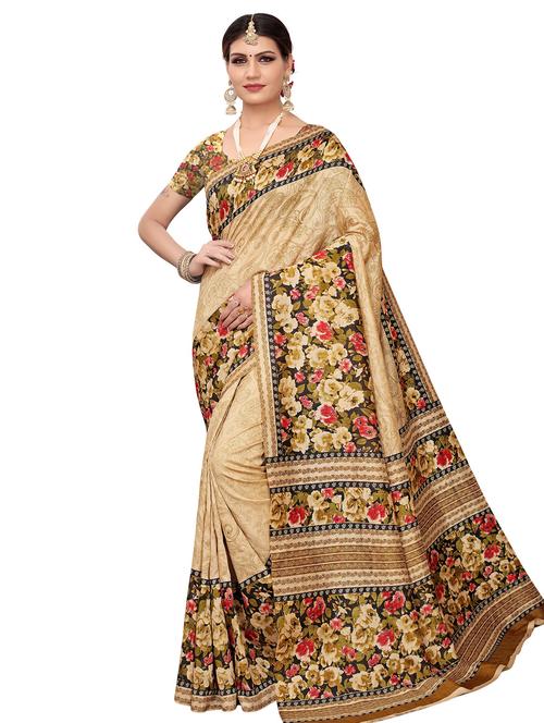 floral printed bhagalpuri saree with blouse - 16360536 - Very Small Image - 1
