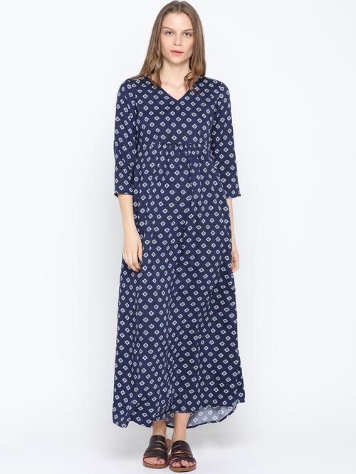 gather detail maxi dress - 16360623 - Very Small Image - 1