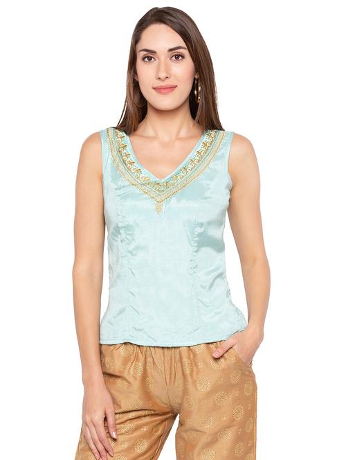 pastel embroidered kurti - 16360789 - Very Small Image - 1