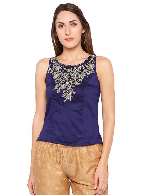 embroidered straight kurti - 16360818 - Very Small Image - 1