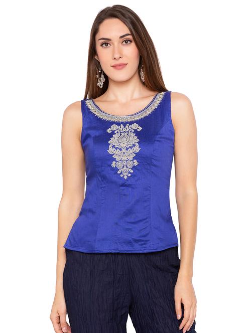 embroidered straight kurti - 16360828 - Very Small Image - 1