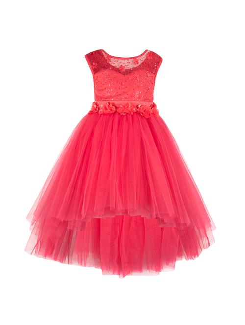 floral patched embroidered frock - 16361408 - Very Small Image - 1