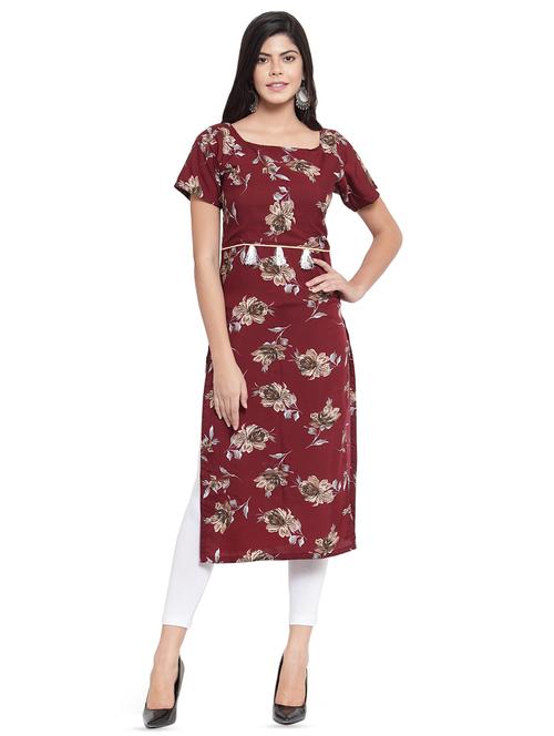 women's straight kurta - 16361679 - Very Small Image - 1