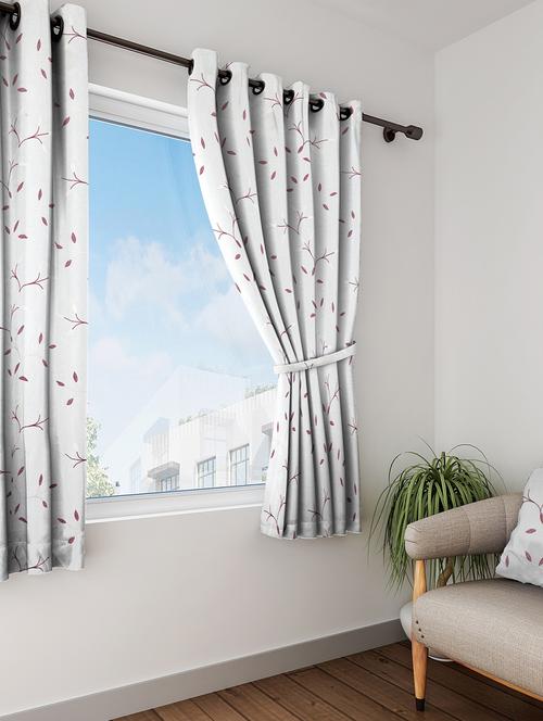 long size embroidery semi sheer window curtains - 16363904 - Very Small Image - 1