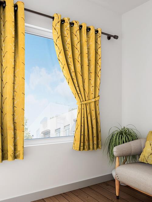 long size embroidery semi sheer window curtains - 16363906 - Very Small Image - 1