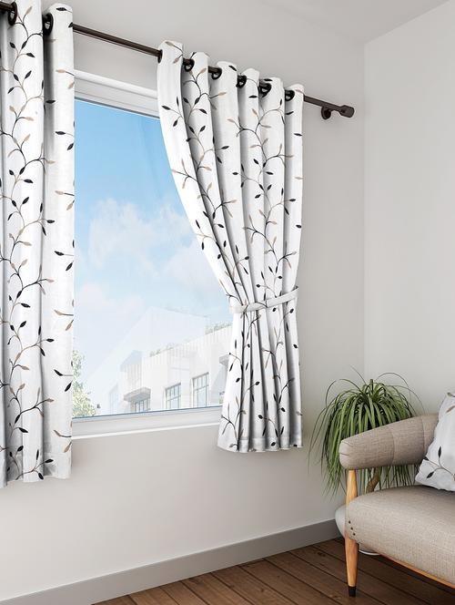 long size embroidery semi sheer window curtains - 16363913 - Very Small Image - 1