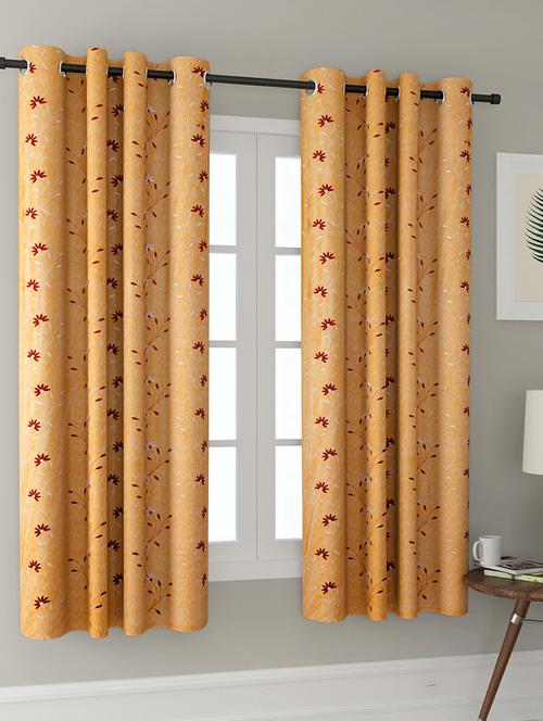 long size embroidery semi sheer window curtains - 16363915 - Very Small Image - 1