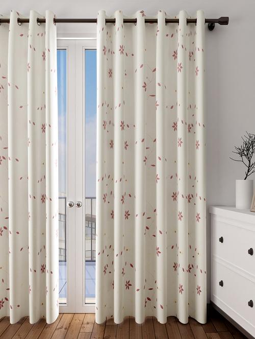 long size embroidery semi sheer door curtains - 16363920 - Very Small Image - 1