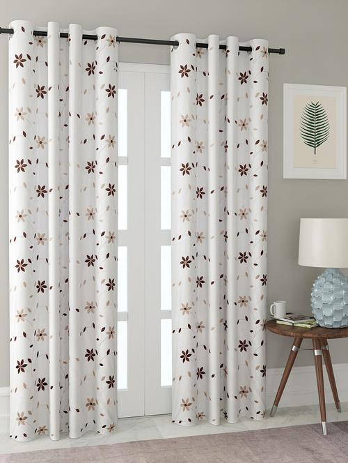 long size embroidery semi sheer door curtains - 16363934 - Very Small Image - 1