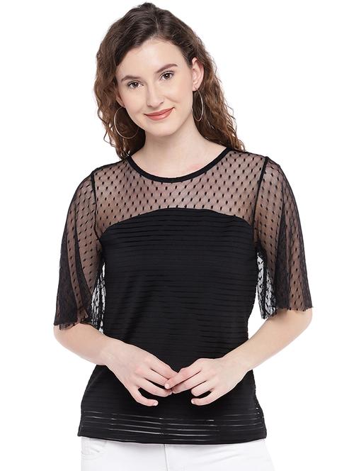 key hole back mesh top - 16368290 - Very Small Image - 1