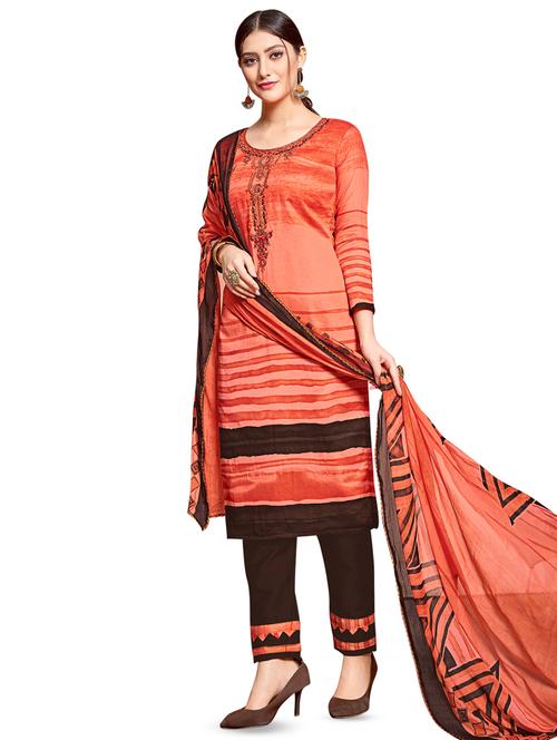 embroidered unstitched suit - 16368726 - Very Small Image - 1