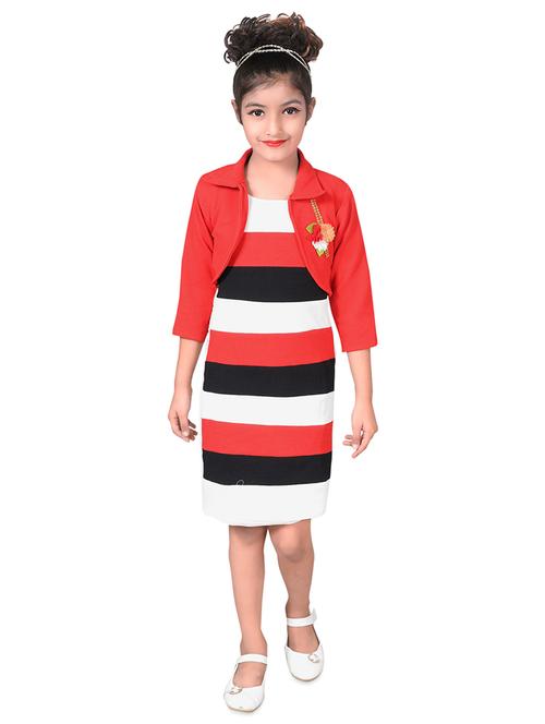 red cotton blend party gown - 16370113 - Very Small Image - 1