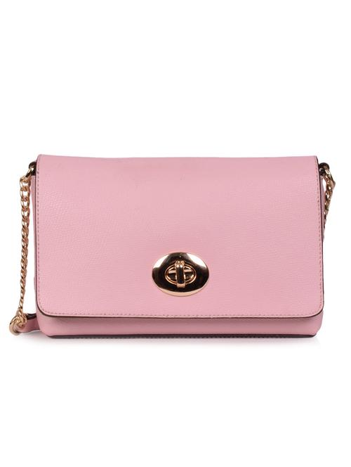 pink leatherette (pu) sling bag - 16372366 - Very Small Image - 1