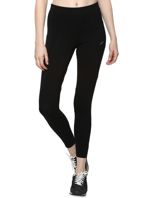 high rise solid sports leggings - 16373241 - Very Small Image - 1
