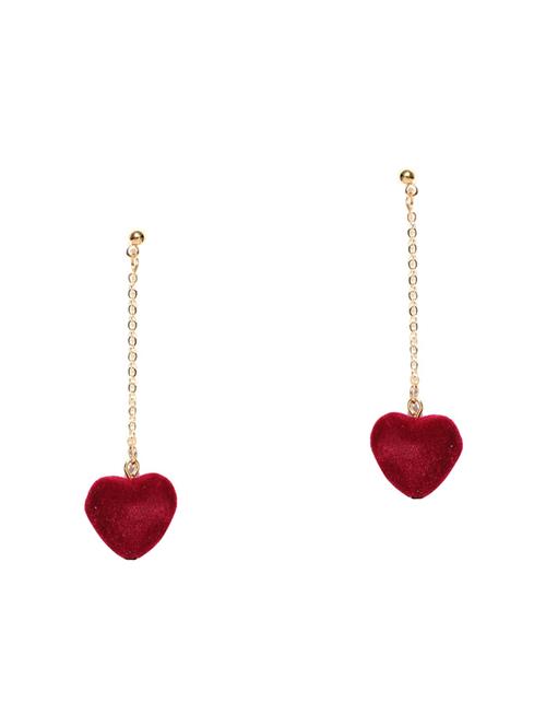 red gold plated drop earring - 16373664 - Very Small Image - 1