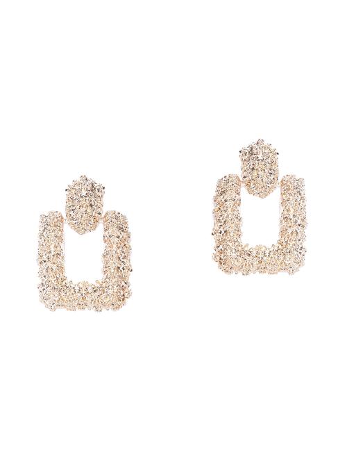 gold plated drop earring - 16373671 - Very Small Image - 1