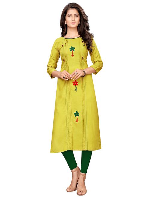 embroidered straight kurta - 16374315 - Very Small Image - 1