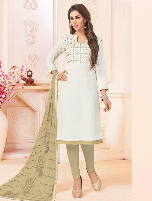 embroidered unstitched suit - 16377694 - Very Small Image - 1