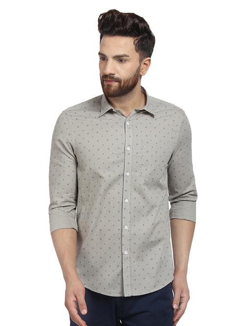 mens printed casual shirt - 16379140 - Very Small Image - 1