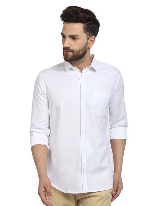 white self design casual shirt - 16379163 - Very Small Image - 1