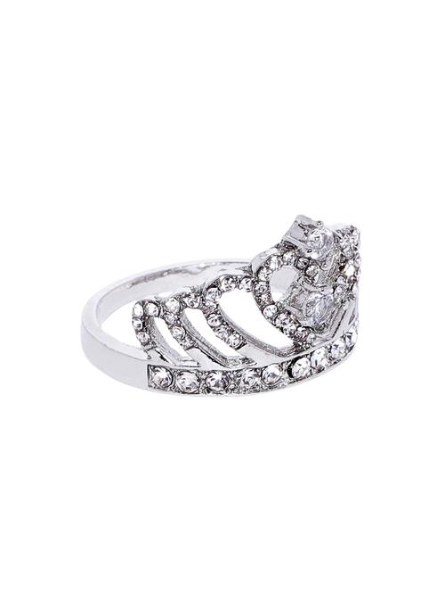 silver plated finger ring - 16379456 - Very Small Image - 1