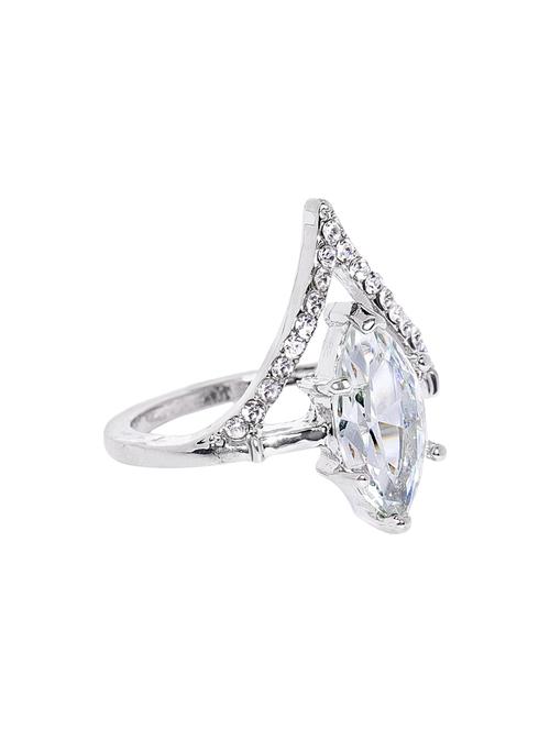silver plated finger ring - 16379459 - Very Small Image - 1