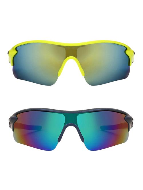 zyaden combo of two wrap around sunglasses - 16380501 - Very Small Image - 1