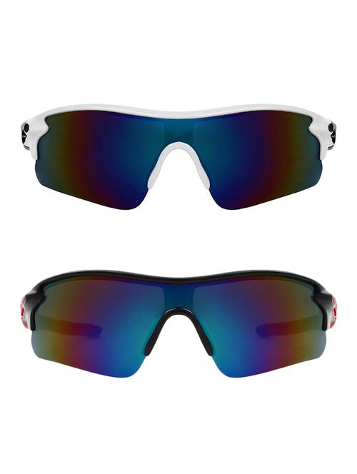 zyaden combo of two wrap around sunglasses - 16380508 - Very Small Image - 1