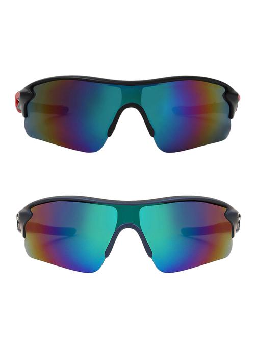 zyaden combo of two wrap around sunglasses - 16380509 - Very Small Image - 1