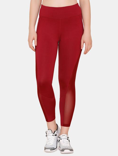 sheer panel high rise track pants - 16382359 - Very Small Image - 1