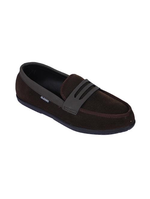 brown canvas slip on loafers - 16382740 - Very Small Image - 1