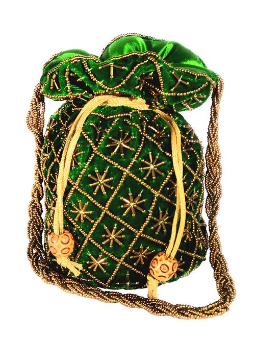 green velvet ethnic potli - 16383577 - Very Small Image - 1