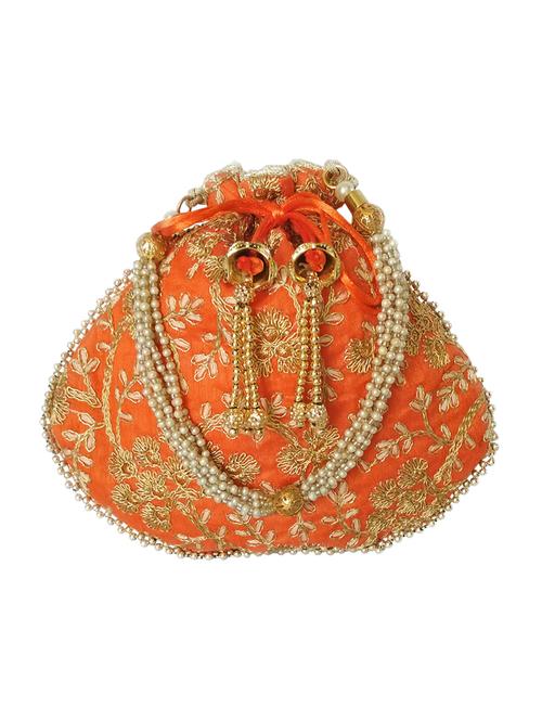 orange cotton ethnic potli - 16383595 - Very Small Image - 1