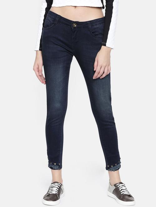 embellished hem slim fit jeans - 16383770 - Very Small Image - 1