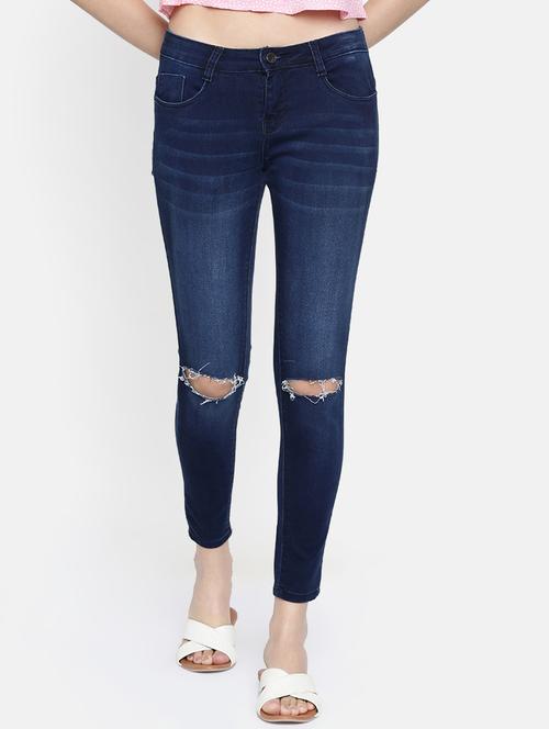 knee slit skinny fit jeans - 16383792 - Very Small Image - 1