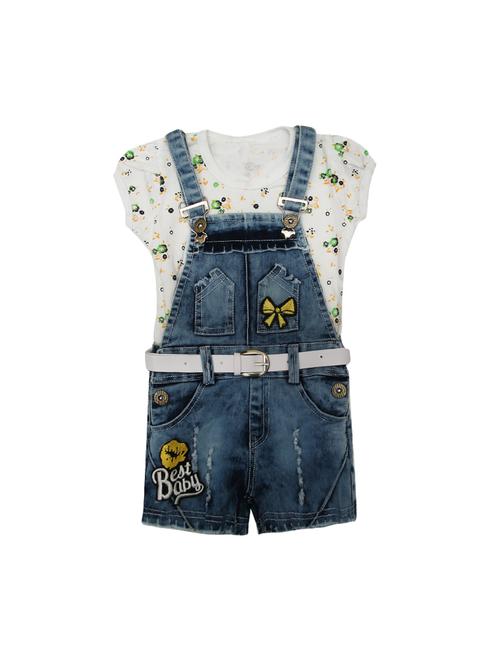 yellow cotton dungaree set - 16383856 - Very Small Image - 1