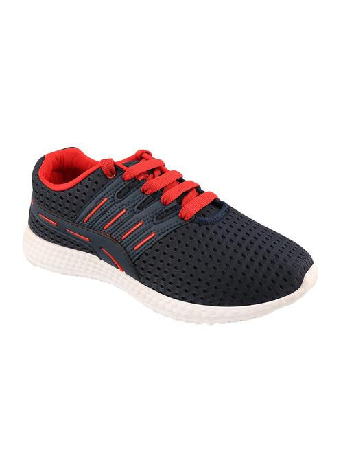 navy blue mesh sport shoes - 16383967 - Very Small Image - 1