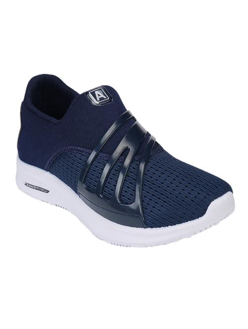 navy blue mesh sport shoes - 16384108 - Very Small Image - 1