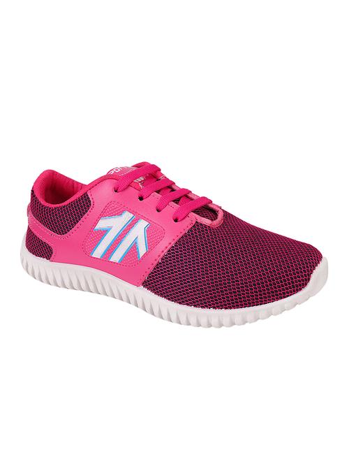 pink lace-up sports shoes - 16385170 - Very Small Image - 1