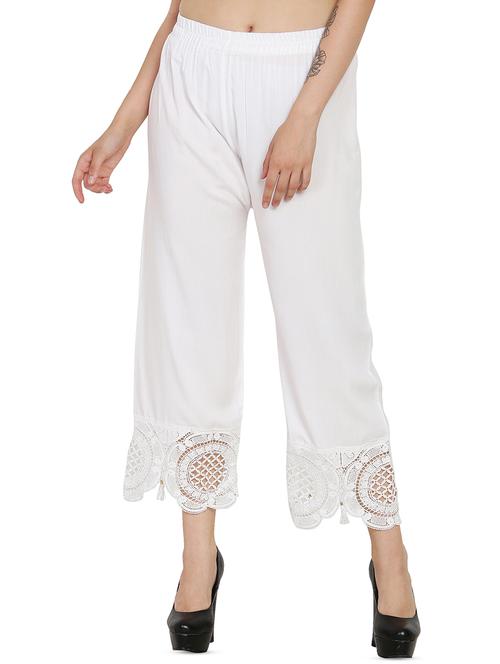 crochet flared palazzo - 16385238 - Very Small Image - 1
