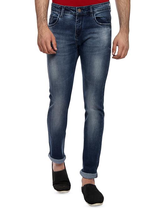 dark blue light washed jeans - 16386197 - Very Small Image - 1