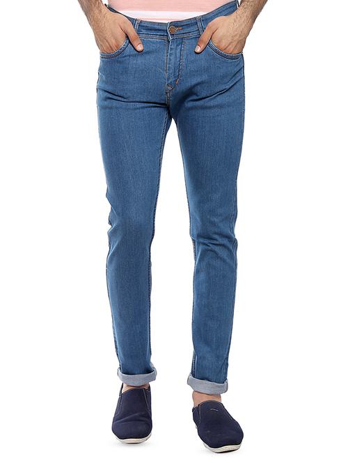 light blue solid plain jeans - 16386213 - Very Small Image - 1