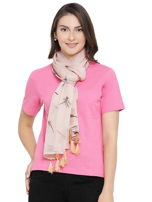 tassel embellished printed stole - 16386355 - Very Small Image - 1