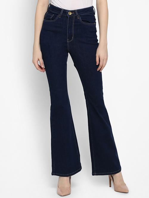 high rise solid boot cut jeans - 16387343 - Very Small Image - 1