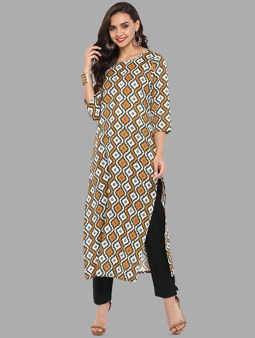 ikat printed kurta pant set - 16387385 - Very Small Image - 1