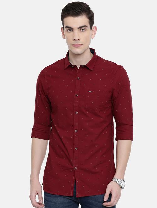 red printed casual shirt - 16387640 - Very Small Image - 1