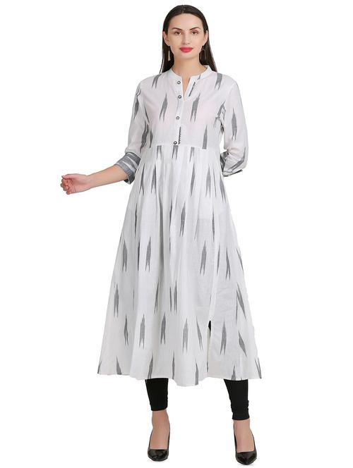 ikat printed anarkali kurta - 16388249 - Very Small Image - 1