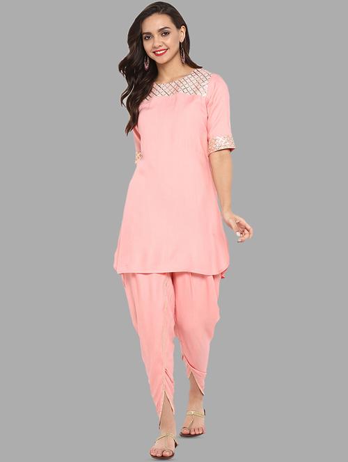 gota lace kurta salwar set - 16388725 - Very Small Image - 1
