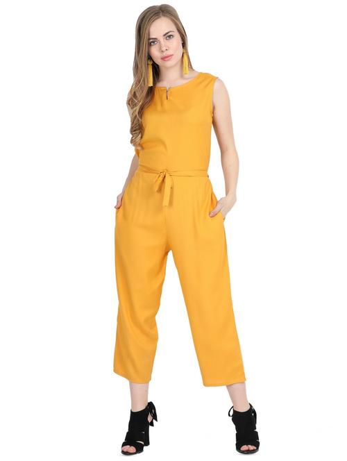 keyhole neck tie knot jumpsuit - 16388777 - Very Small Image - 1